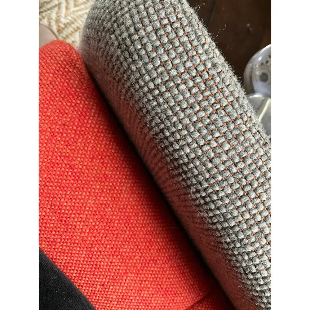 $3769 MCM Herman Miller + NaughtOne Hush Chair Orange Gray Chrome Swivel Chair